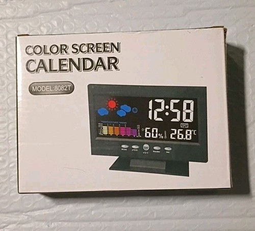 Electric color table clock - table,