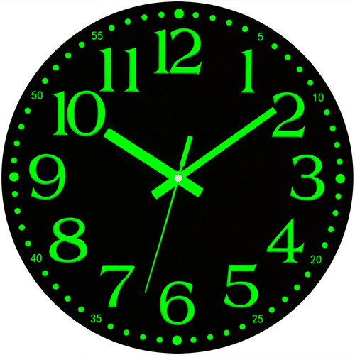 Wall clock large luminous - wall,