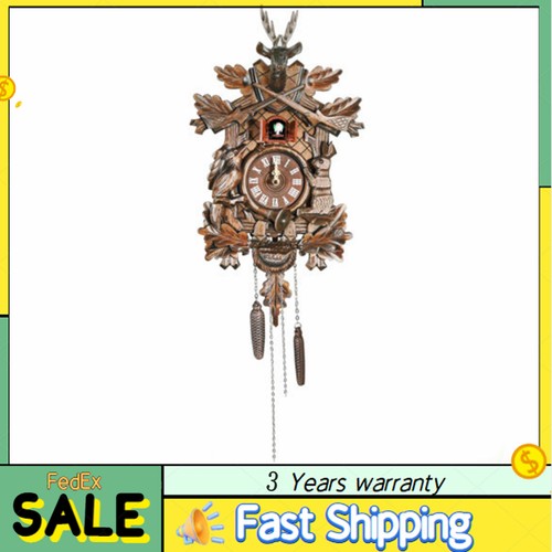 Vintage clock german - clock, black